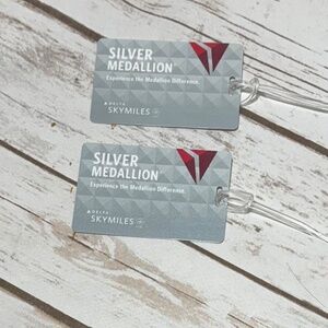 Delta Skymiles Silver Medallion Luggage Tags